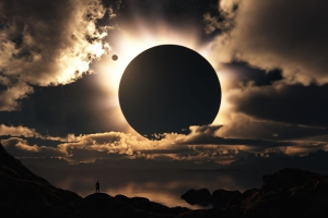 Medita&ccedil;&atilde;o no Eclipse Solar da Lua Nova